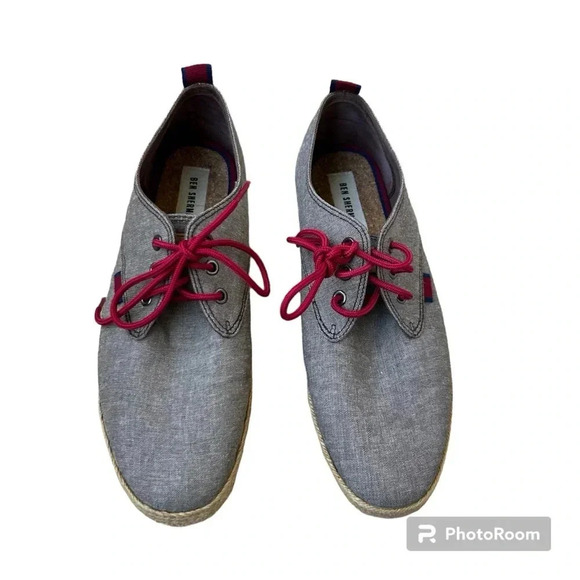 Men's Ben Sherman Canvas Lace Up Sneaker Size 9 - Picture 1 of 9